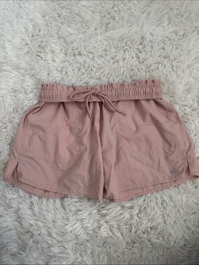 ALO Yoga Alumni Dusty Pink Elastic-Waist  Shorts